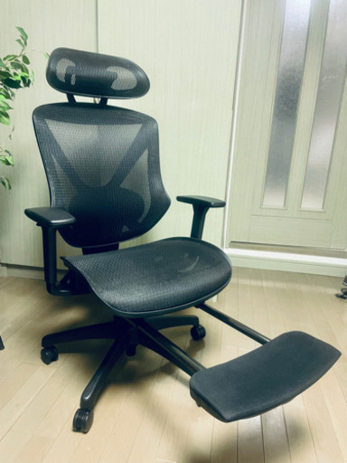 【美品/値下げ】ニトリのワーキングチェア（フットレスト付き）