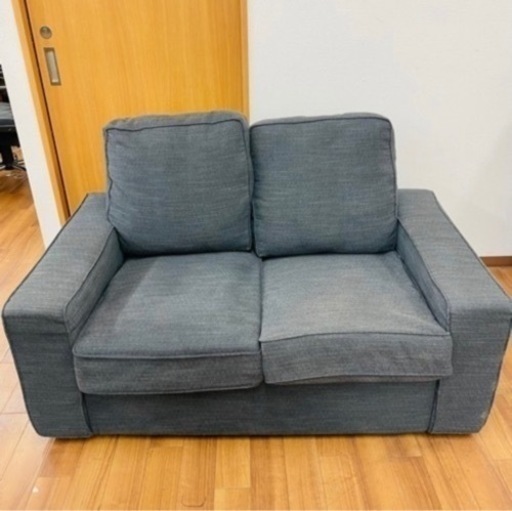 《値下げ！！》埼P◇IKEA イケア KIVIK シーヴィク ソファー 2人がけチャコ ールグレー