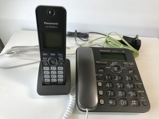 【決まりました】パナソニック コードレス 電話機 留守番 本体+子機 KX-FKD508