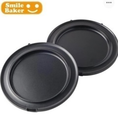 埼◇く値下げ！> 未使用!!recolte レコルト スマイルベイカー RSM-1 ホットサンドメーカー パンケーキ オムレツ お好み焼き レシピ付きの画像