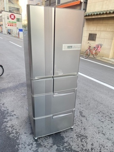 💁‍♀️☘️大阪市内配達設置無料💁‍♀️三菱冷蔵庫自動製氷機付き４４５L🍀保証有り