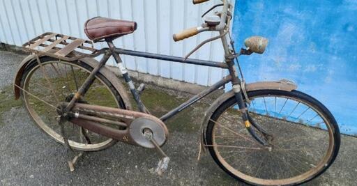 昭和レトロ ナショナル自転車  ロッドブレーキ