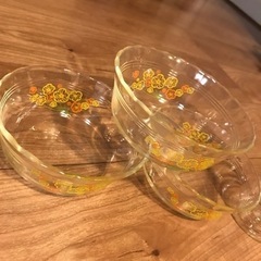 昭和レトロガラス食器の画像