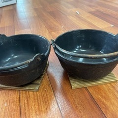 【受渡完了】鉄鍋セット5セットの画像