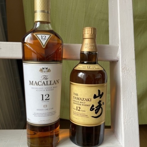 山崎12年1本macallan12年1本箱付???價格直下