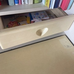 学習机　女の子　白　ハート　中古の画像