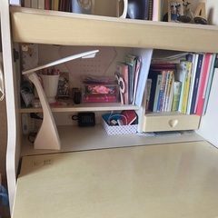 学習机　女の子　白　ハート　中古の画像