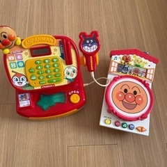 あんぱんまん　レジスター　太鼓　おもちゃ