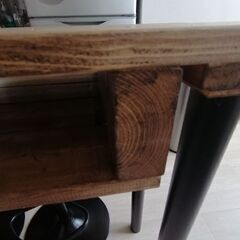 木製カウンターテーブル110×36×90の画像