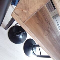 木製カウンターテーブル110×36×90の画像