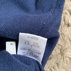 サマーニット　オフィスカジュアル　ネイビーの画像