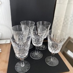 WaterFordクリスタルグラス　6脚セット