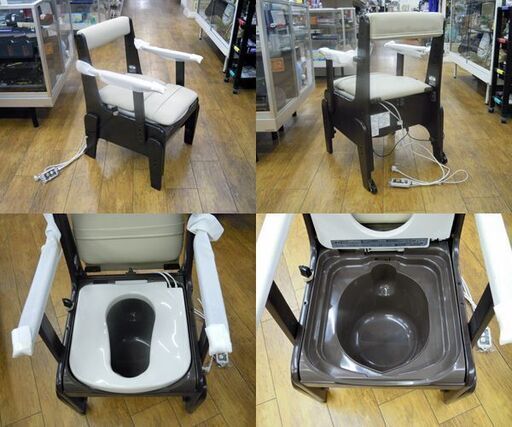 開封未実使用品 パナソニック 家具調トイレ ＜座楽＞コンパクト PN-L23218 脱臭あたたか便座タイプ 介護用品 ポータブルトイレ 札幌市 厚別区