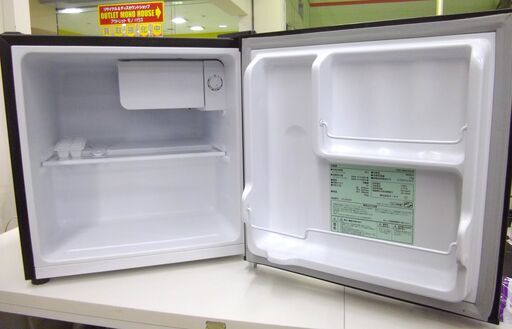 1ドア冷蔵庫 46L 2019年製 PRC-B051D-B サイコロ型 1ドア オーヤマ ブラック 黒 冷蔵庫 キッチン家電 小さめ 