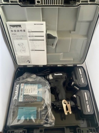 【新品】 マキタ TD173DRGXB フルセット/ブラック 互換バッテリBL1860B×2、純正充電器DC18RF、ケース付