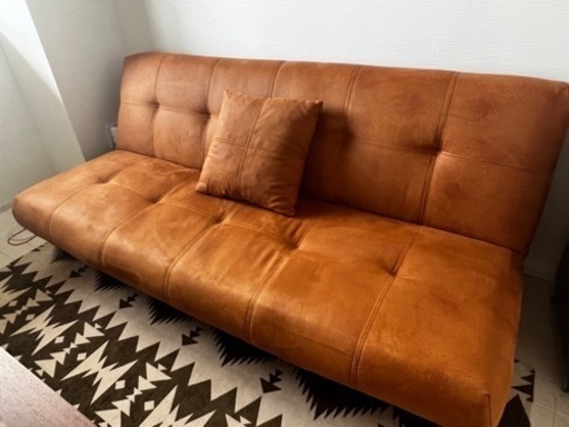 【部屋が明るくなる】ソファヘッド　3人掛け　クッション1つ付き