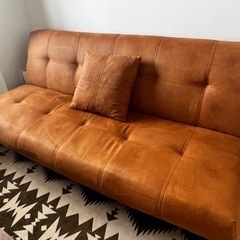 【部屋が明るくなる】ソファヘッド　3人掛け　クッション1つ付き