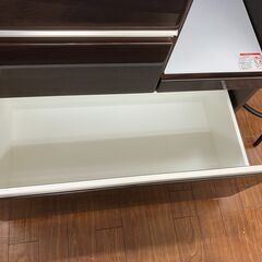 【値下げしました!!】NITORI キッチンカウンター アルミナ2 ニトリ 幅約140cm レンジボード 140CTDBR No.72● ※現金、クレジット、ぺイペイ、スマホ決済対応※の画像