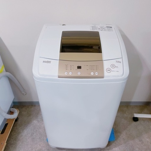 6AG2 Haier ハイアール 洗濯機 JW-K70M 幅570mm×奥行530mm×高さ990mm 標準使用水量107L 通電のみ確認済 動作未確認