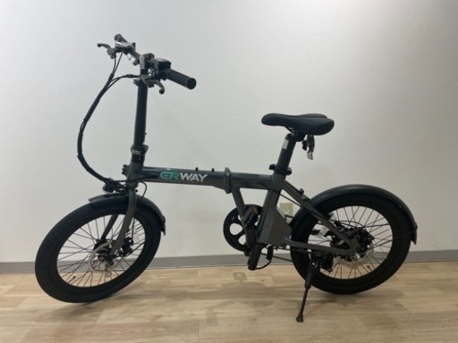 折りたたみ 電動アシスト自転車 erway ５段階アシスト搭載 20インチ　別売りの輪行バッグあり！ ７段変速　グリーン　ほとんど新古品！