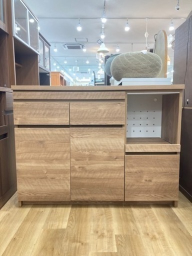 【トレファク高槻店】取りに来れる方限定！スライドカウンター付キッチンカウンター（モイス加工）のご紹介です！