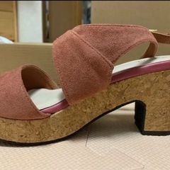 【新品】クロスベルト サンダル（ピンク）【3E幅広】の画像