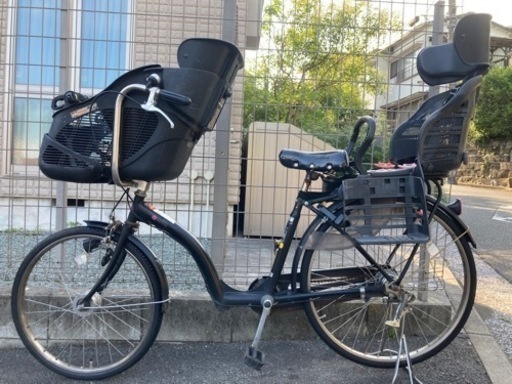 待ち　mother  and childママチャリ