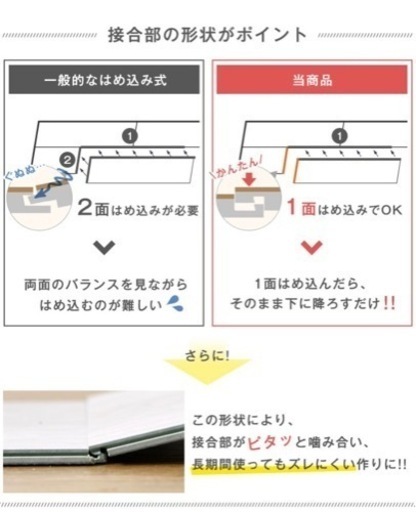 フロアタイル(はめ込み式) 受け渡し決まりました