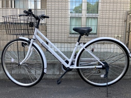 trois変速自転車(白)
