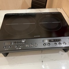 アイリスオーヤマ 2口IHクッキングヒーター　2022年製　美品