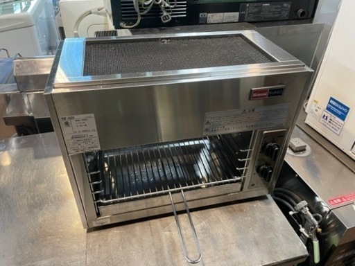 ■中古品 リンナイ赤外線上火式グリラー RGP-42SV 2021年 LPガス ミニペット 動作問題なし■