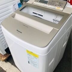 (購入者決めました)福岡市内配送設置無料　Panasonic パナソニック 10．0kg 洗濯乾燥機 エディオンオリジナル シャンパン NA-F10WE6 2018年製　ヒビあり