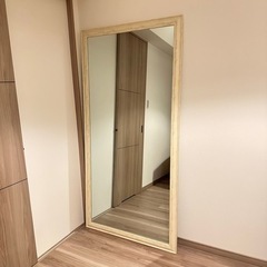 【お引取先決定】アンティーク調　大型ミラー　ジャンボミラー　90cm×180cm