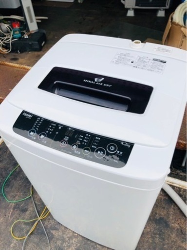 福岡市内配送設置無料　ハイアール Haier JW-K42H-K [全自動洗濯機（4.2kg） ブラック]