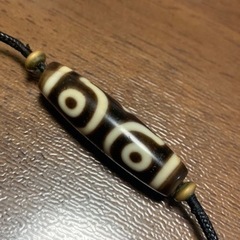 本物 ジービーズ Dzi Beads チベット天珠（てんじゅ) 三眼天珠