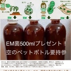 EM菌の無料プレゼント