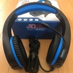 (新品　未使用) ブルーに光るヘッドセットの画像