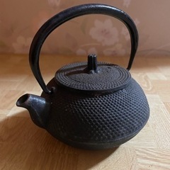 鉄瓶兼用急須 新アラレ 直火用 3型 320ml 茶こし付き南部鉄器の画像