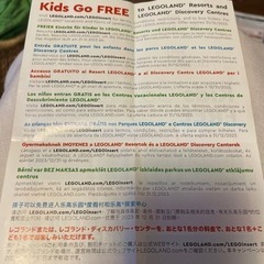レゴランド　子供入場無料　プロモーションコード　もらってくださいの画像