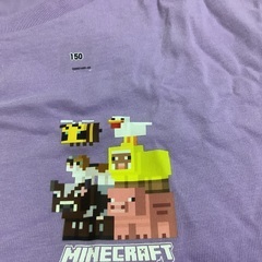 新品、ユニクロのマインクラフトTシャツ、150㌢です。の画像