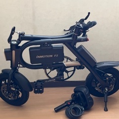 アクセル付き電動折りたたみ自転車の画像