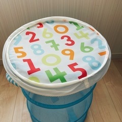 ★かわいい★ IKEA 収納ボックス メッシュ 円柱形の画像