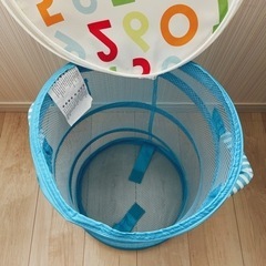 ★かわいい★ IKEA 収納ボックス メッシュ 円柱形の画像