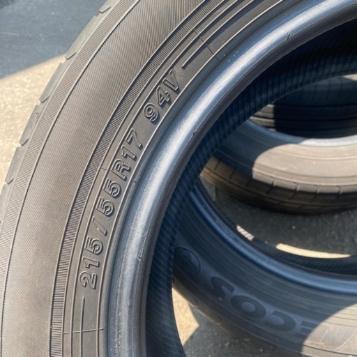 ヨコハマエコス4本セット溝あり215.55r17倉庫保管品