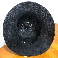 レディース ハット　ブラックの画像