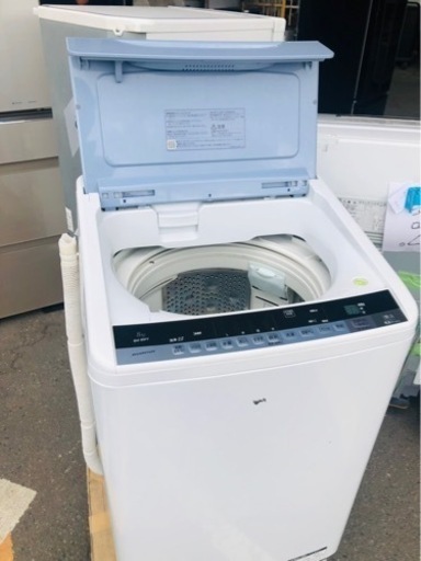 北九州市内配送無料　保証付き　日立 HITACHI BW-8WV A [ビートウォッシュ 全自動洗濯機 （8kg） ブルー] 