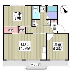💙💙《2LDK》水戸市🐻カップル、ファミリー向け！駐車場無料！コ...