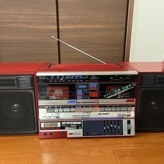 SHARP テーブルコンポーネントシステム GF-T3R ラジカセ 値下げ中⭐︎希少⭐︎SHARP GF-T3R テーブルコンポーネントシステム