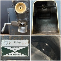 ○未確認ジャンク ヤンマー 精米機 YANMAR H-1BM モーター架台付き 電気 電動 業務用 農機具 農業機械■ジモティ姫路の画像
