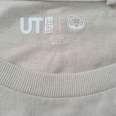ユニクロＴシャツ　あつまれどうぶつの森　ベージュ120の画像